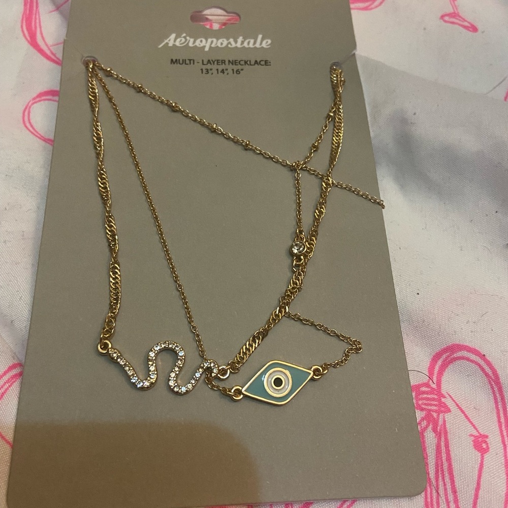 Aeropostal Multi-Layer Necklace🧿🐍